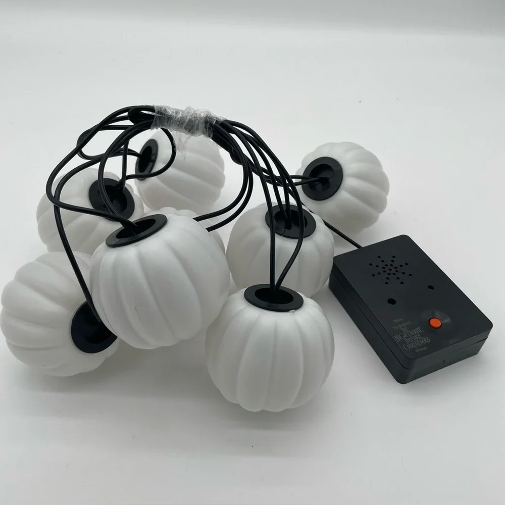 Nightmare Before Christmas Musical String Lights Jack Skellington Disney VIDEO!
